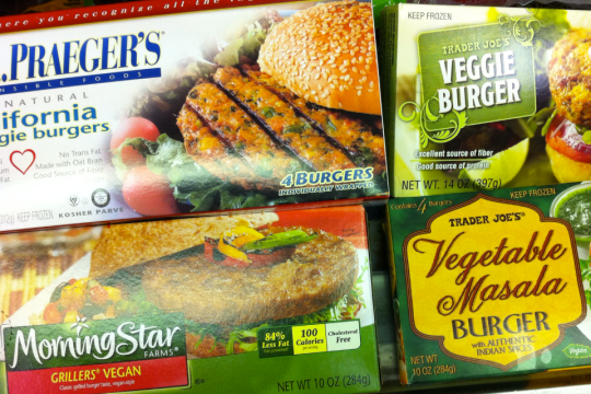 Veggie Burger selection from Trader Joe's